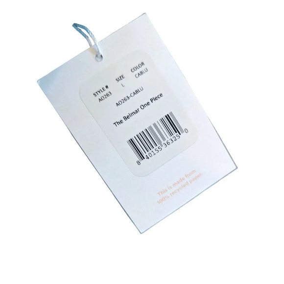 Andie Swim The Belmar One Piece Cablu Eco Nylon Size Large - Picture 6 of 7